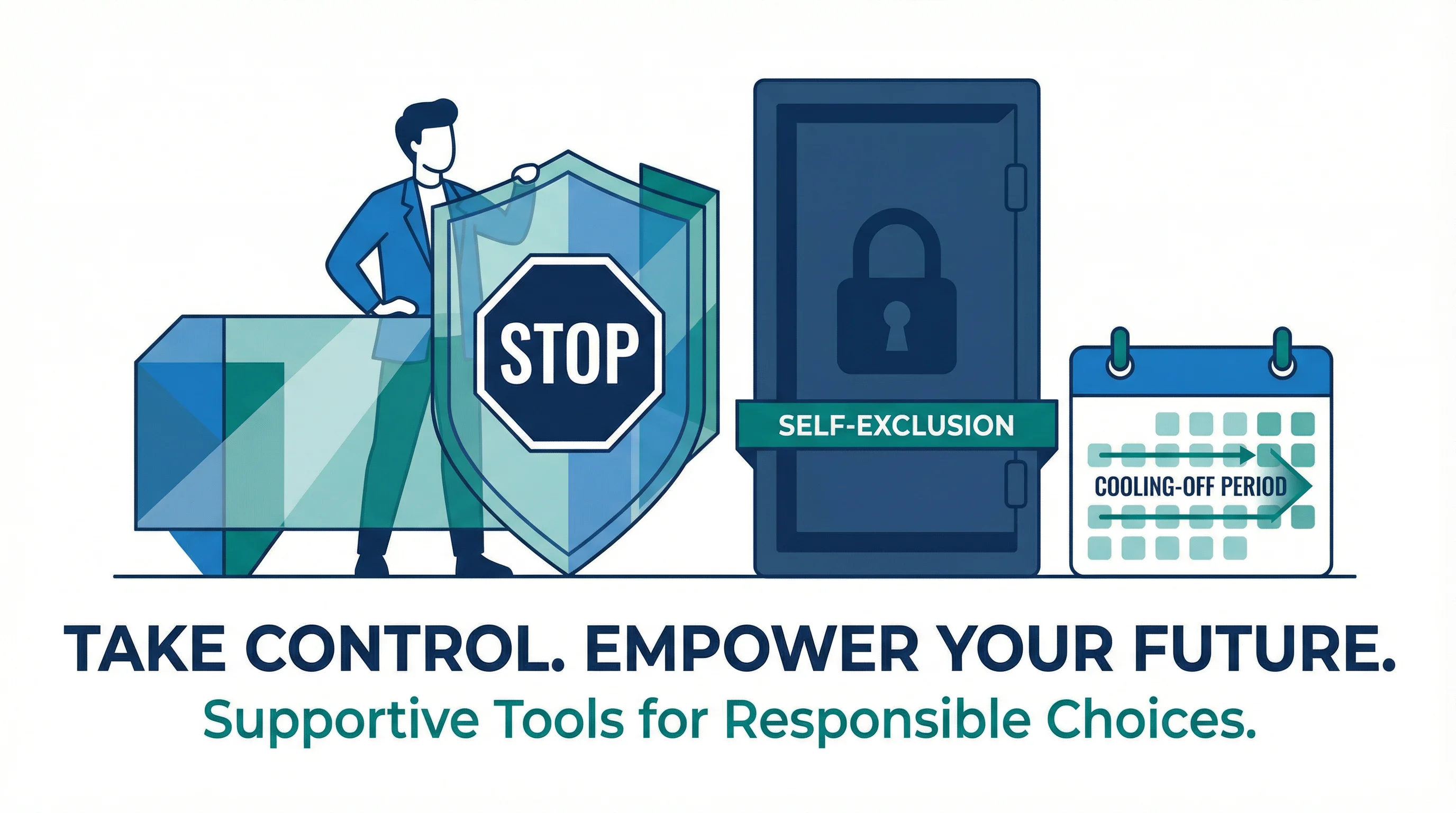 自我排除工具使用指南信息图