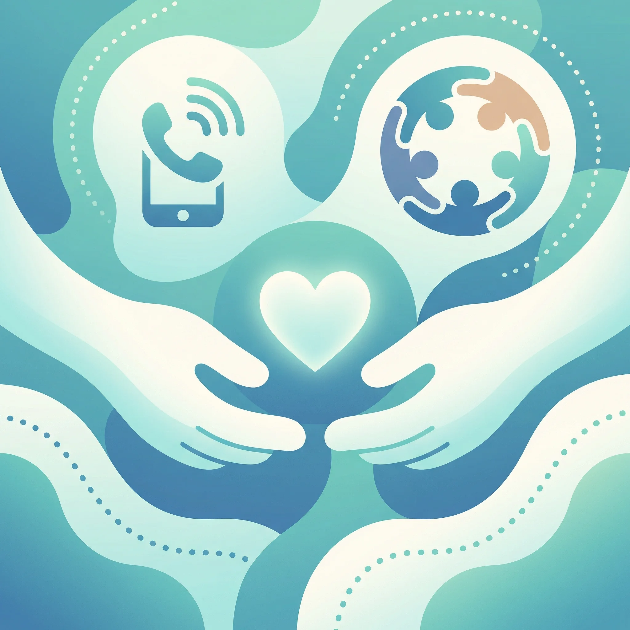 寻求帮助支持资源图标